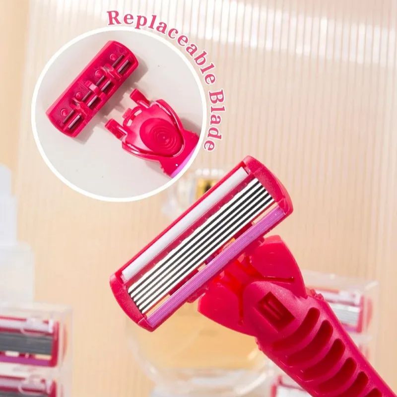 Safety Razor Handle - 1 ручка + 18 лезвий/женская ручная