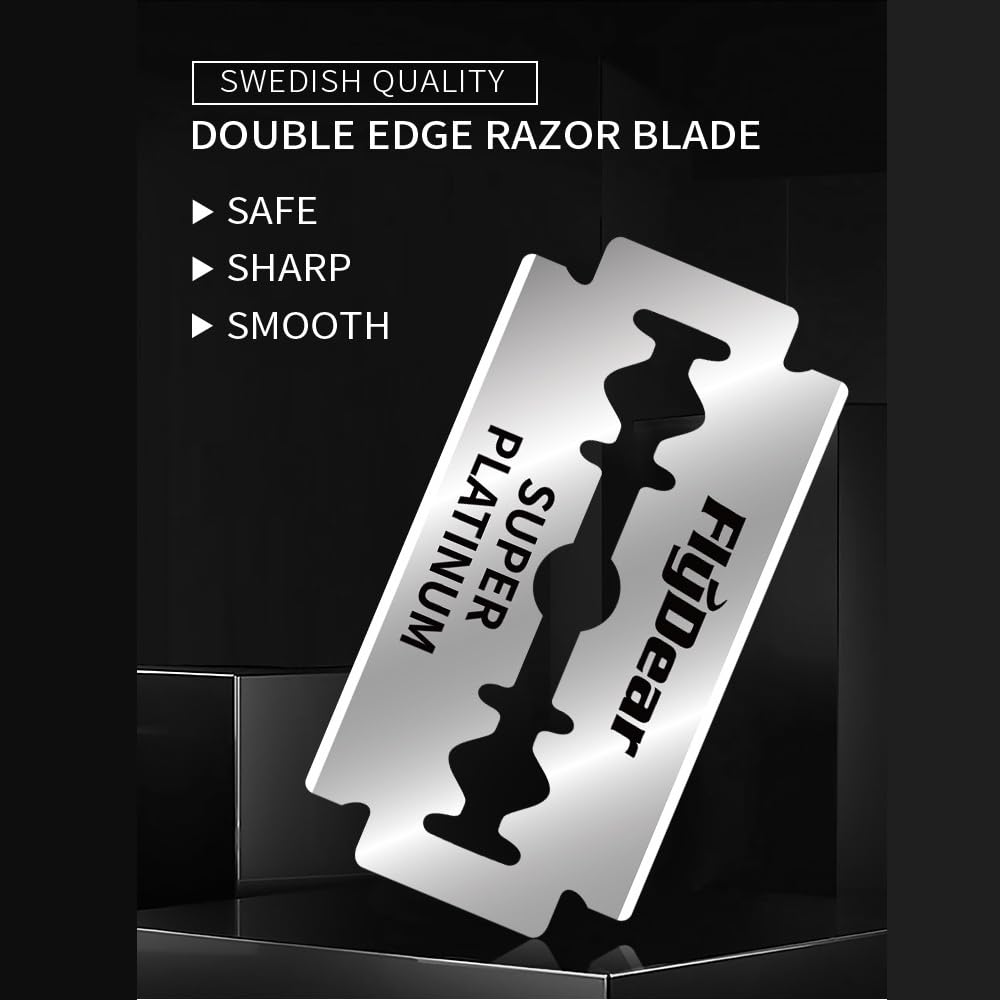 Safety Razor Handle - Бестселлер: Нержавеющая стальная бритва с двумя