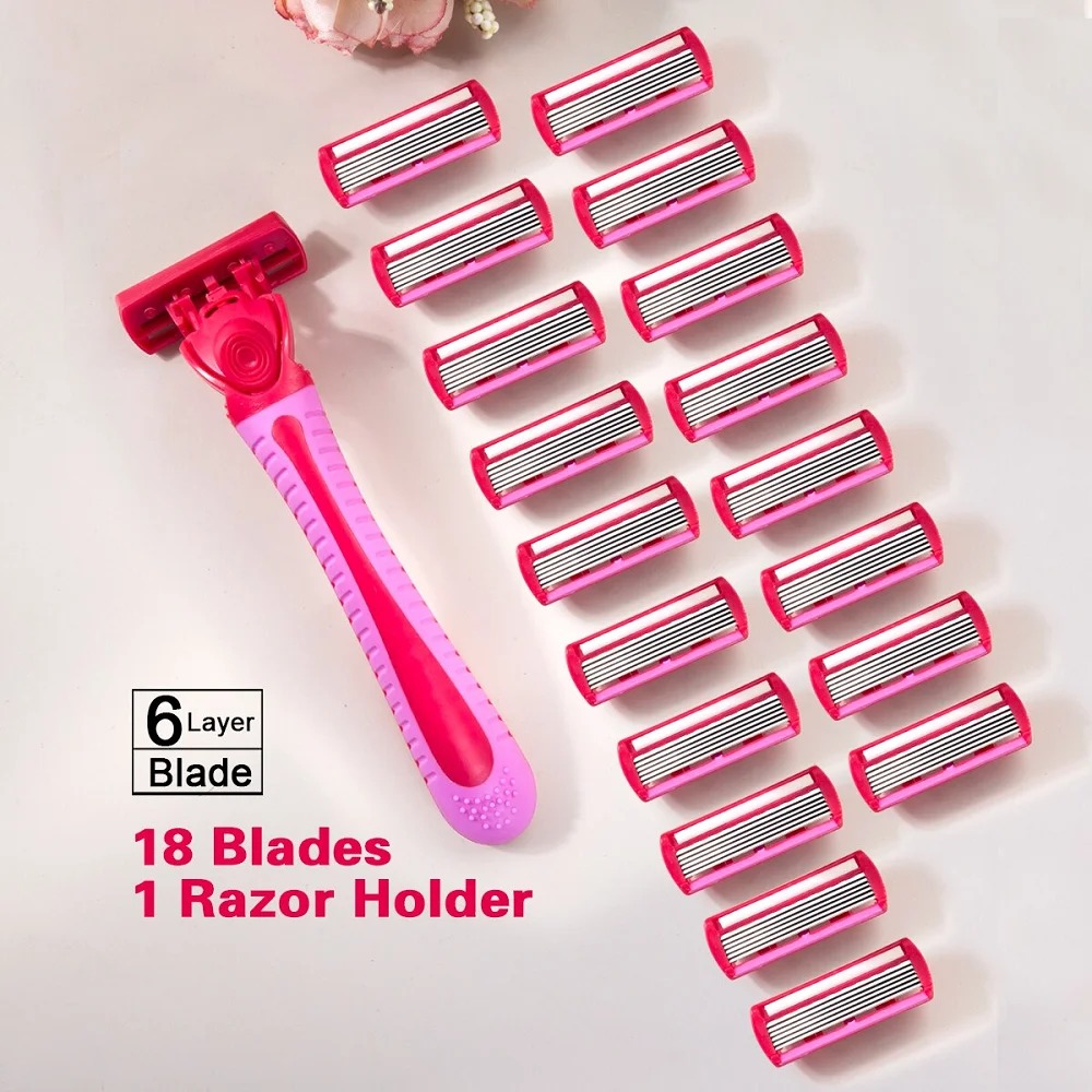1 ручка + 18 лезвий/женская ру – обзор и цена Safety Razor Handle