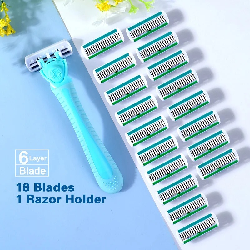 1 ручка + 18 лезвий/женская ру – обзор и цена Safety Razor Handle